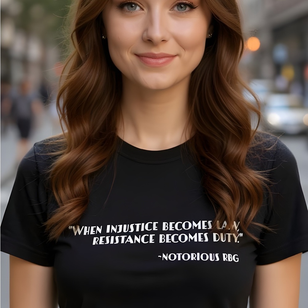 Black Graphic T-Shirt with Inspirational Quote